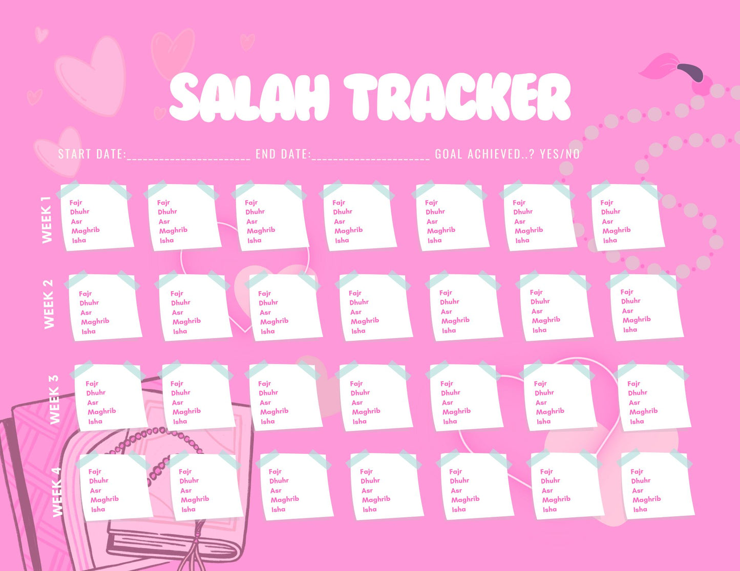 Pink Salah Tracker