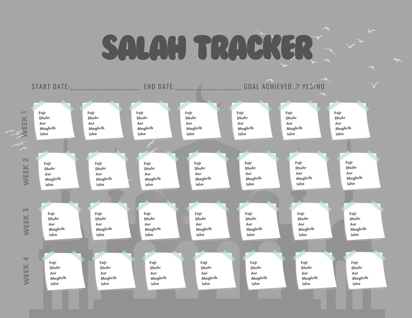 Gray Salah Tracker