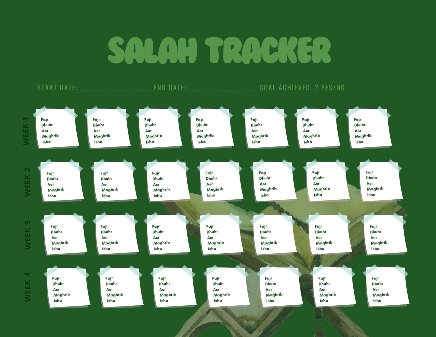 Green Salah Tracker